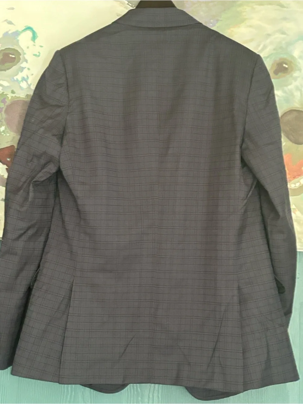Gucci Men's Gray-Blue Plaid Two-Piece Suit make an offer